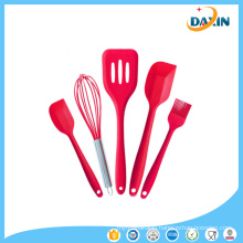 Cheap Price Food Grade 5-Piece Heat Resistant Silicone Kitchenware Set